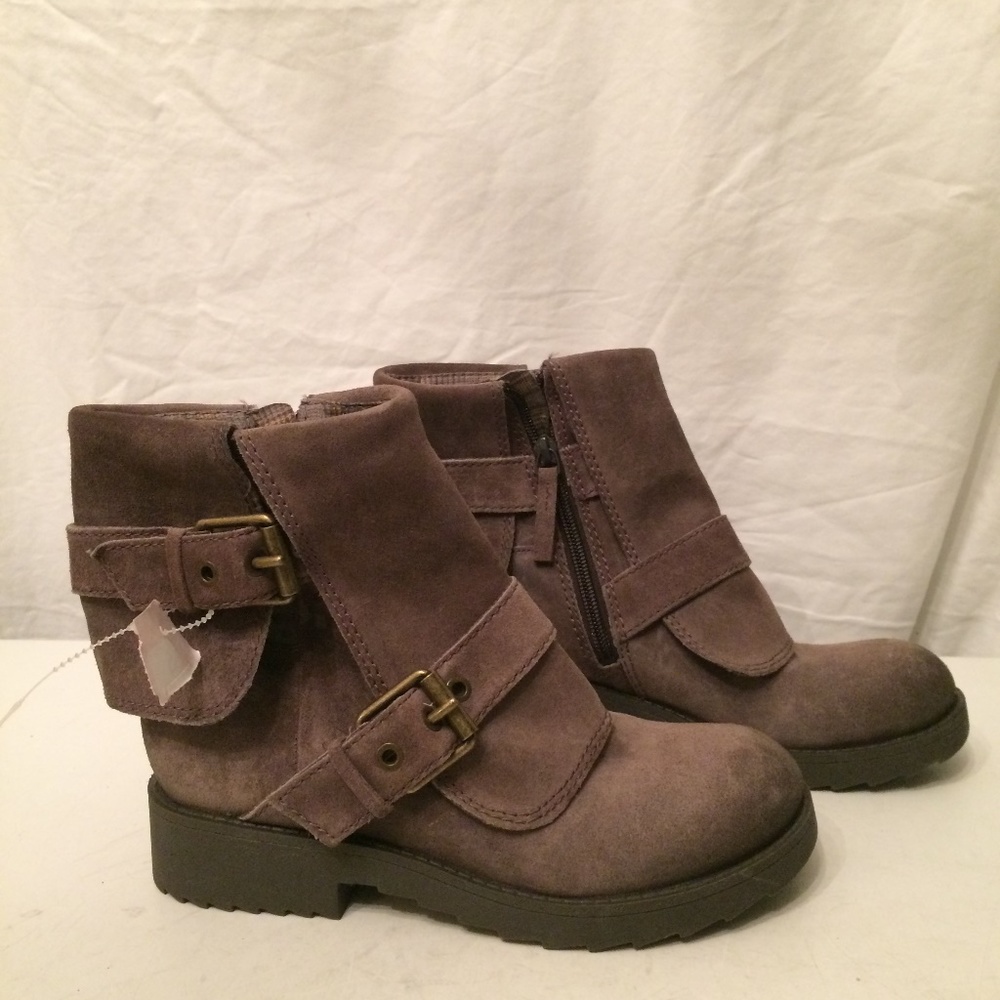 Nine West tan suede ankle boots size 5 NEW
